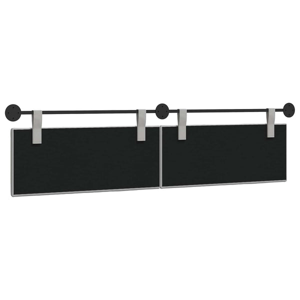 vidaXL Wall-Mounted Headboard Cloud Grey Fabric