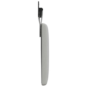vidaXL Wall-Mounted Headboard Cloud Grey Fabric