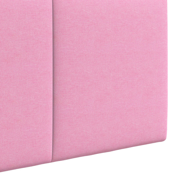 vidaXL Hanging Headboard Pink Fabric