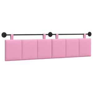 vidaXL Hanging Headboard Pink Fabric