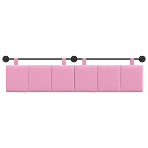 vidaXL Hanging Headboard Pink Fabric