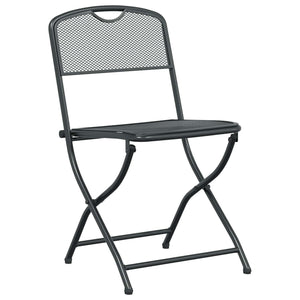 vidaXL Garden Furniture Set 5 pcs Anthracite Iron and Steel
