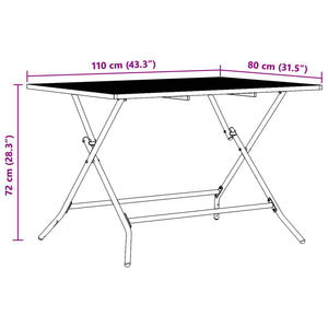vidaXL Garden Furniture Set 5 pcs Anthracite Iron and Steel