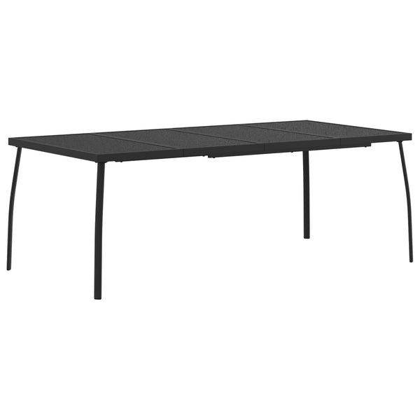 vidaXL Garden Furniture Set 9 pcs Anthracite Iron and Steel