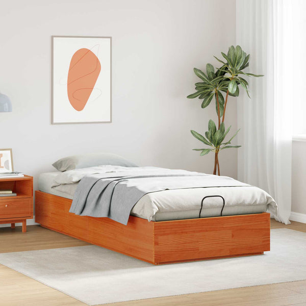 Ottoman Bettgestell 80x200 cm Kiefer Massivholz