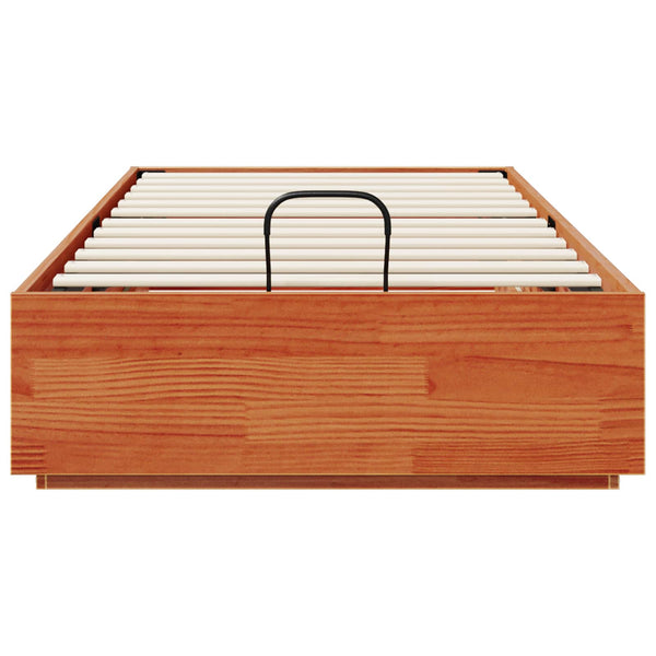 Ottoman Bettgestell 80x200 cm Kiefer Massivholz
