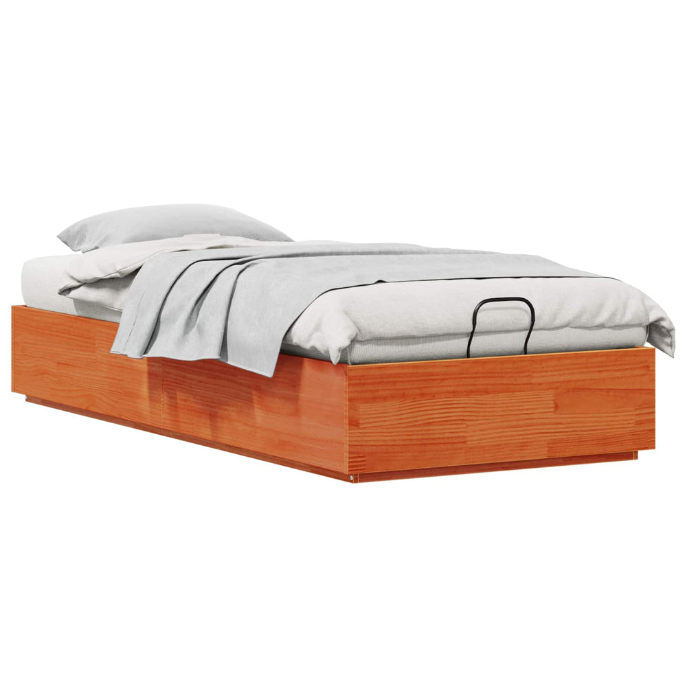 Ottoman Bettgestell 80x200 cm Kiefer Massivholz