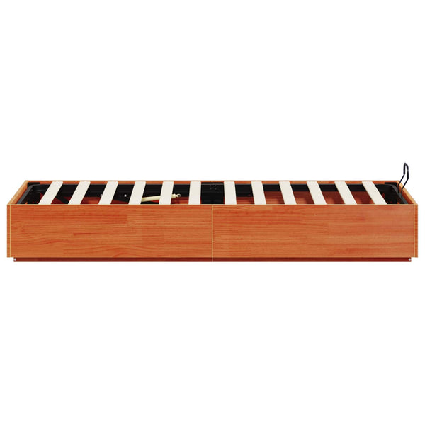 Ottoman Bettgestell 80x200 cm Kiefer Massivholz