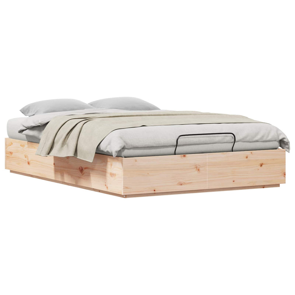 Ottoman Bettgestell 140x200 Kiefer Massivholz