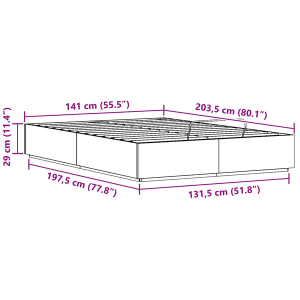 Ottoman Bettgestell 140x200 cm mit Stauraum