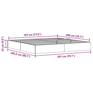 Ottoman Bettgestell 200x200 cm mit Stauraum