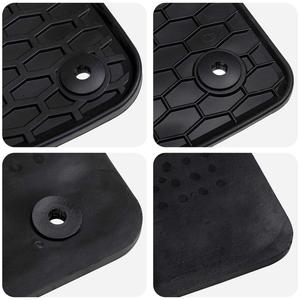 vidaXL Car Floor Mats 4 pcs Black Suitable for VW T-ROC 2017- Rubber