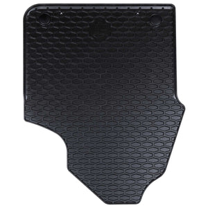 vidaXL Car Floor Mats 2 pcs Black Rubber