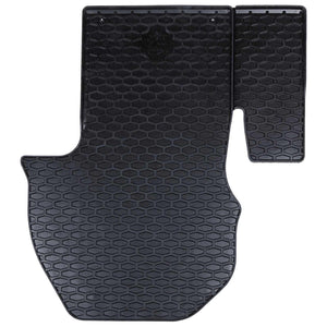 vidaXL Car Floor Mats 2 pcs Black Rubber