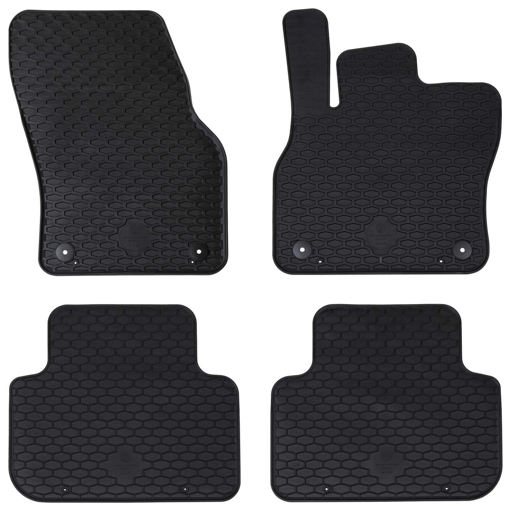 vidaXL Car Floor Mats 4 pcs Black Suitable for Audi Q3 2019-2025 Rubber