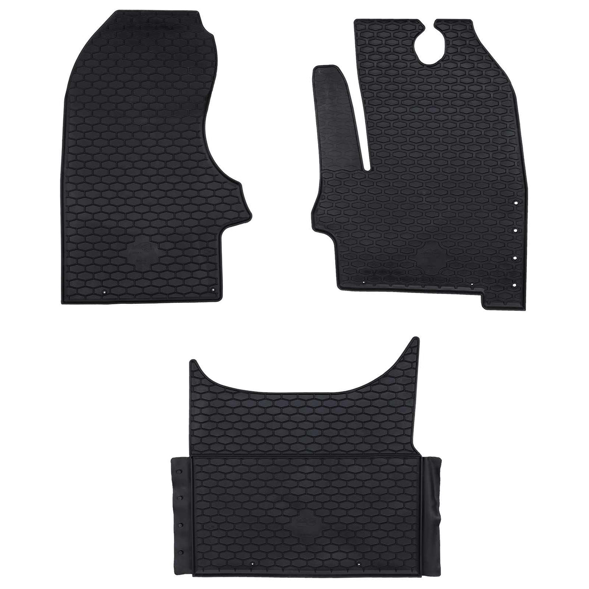 vidaXL Car Floor Mat 3 pcs Black Suitable for Iveco DAILY 2014- Rubber