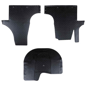 vidaXL Car Floor Mats 3 pcs Black Suitable for VW T5 2010-2015 Rubber