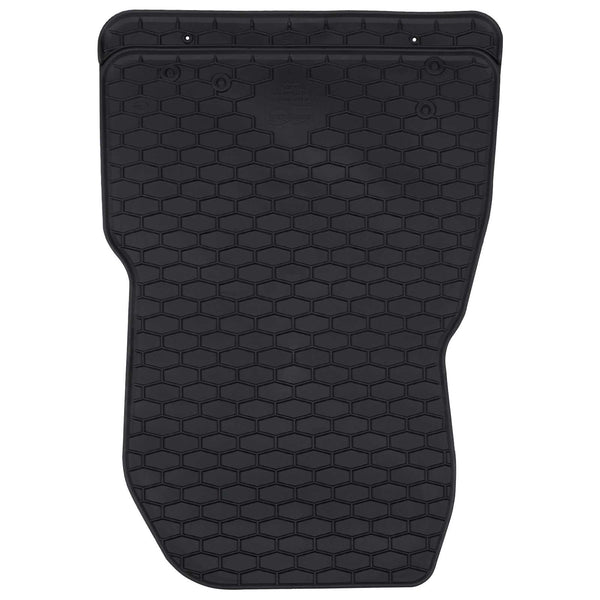 vidaXL Car Floor Mats 3 pcs Black Rubber