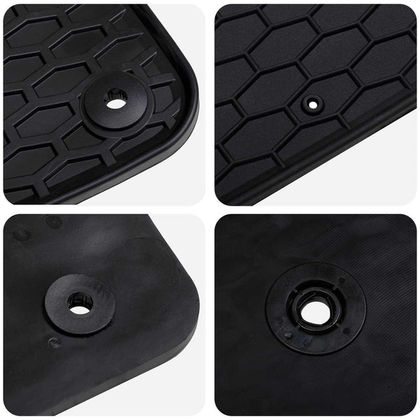 vidaXL Car Floor Mats 4 pcs Black suitable for VW ID.3 2019- Rubber