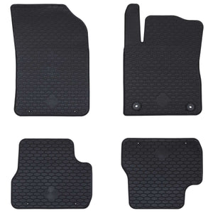 vidaXL Car Floor Mats 4 pcs Black suitable for C3 2017-2024 Rubber
