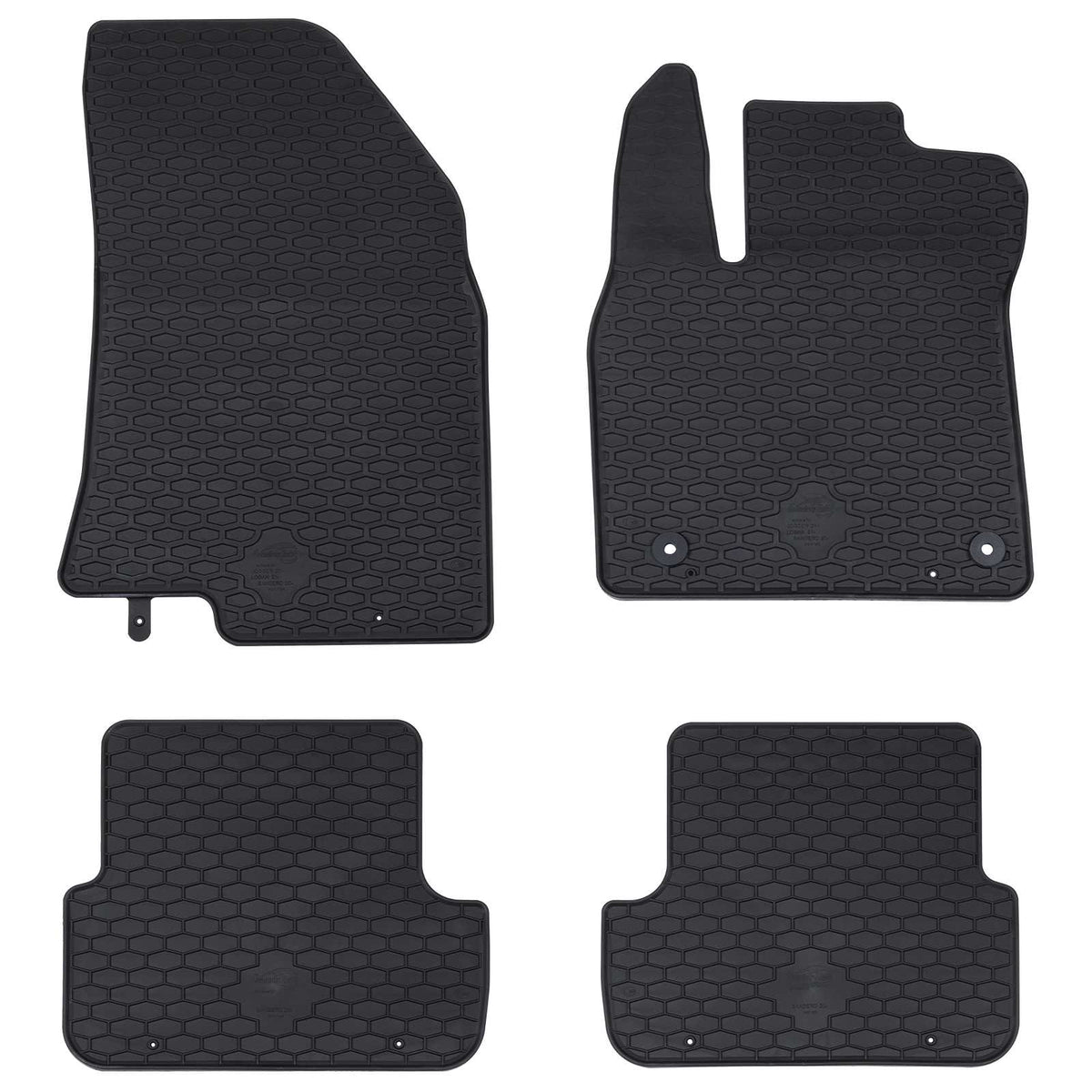 vidaXL Car Floor Mats 4 pcs Black suitable for SANDERO 2020- Rubber