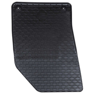 vidaXL Car Floor Mats 4 pcs Black Rubber