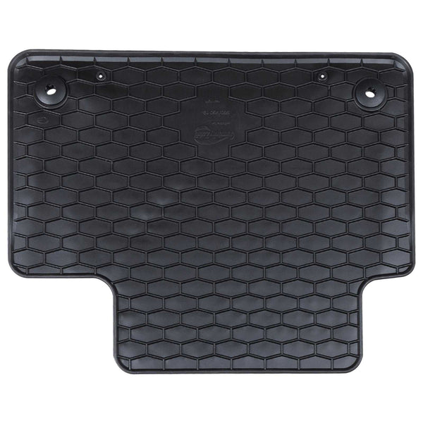 vidaXL Car Floor Mats 4 pcs Black Rubber