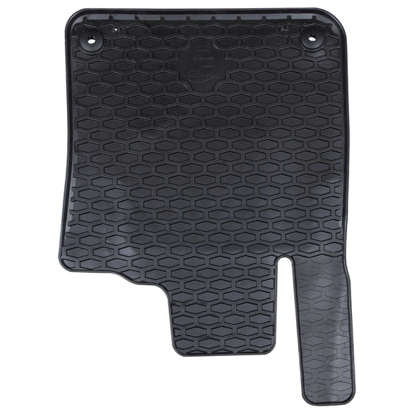 vidaXL Car Floor Mats 4 pcs Black Rubber