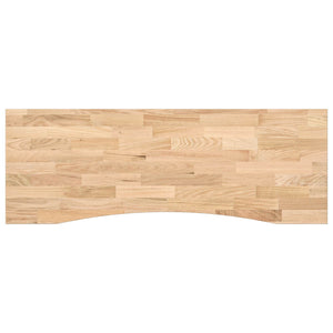 vidaXL Desk White and Natural 140 x 60 cm Solid Oak