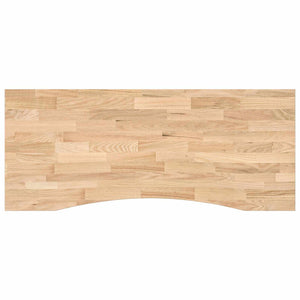 vidaXL Desk Black and Natural 120 x 60 cm Solid Oak Wood