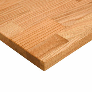 vidaXL Desk Black and Light Brown 140 x 60 cm Solid Oak Wood