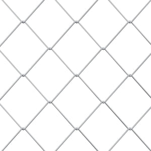 vidaXL Chain Link Fence Galvanised 2 x 10 m Glass