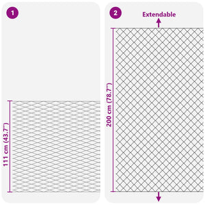 vidaXL Chain Link Fence Galvanised 2 x 10 m Glass