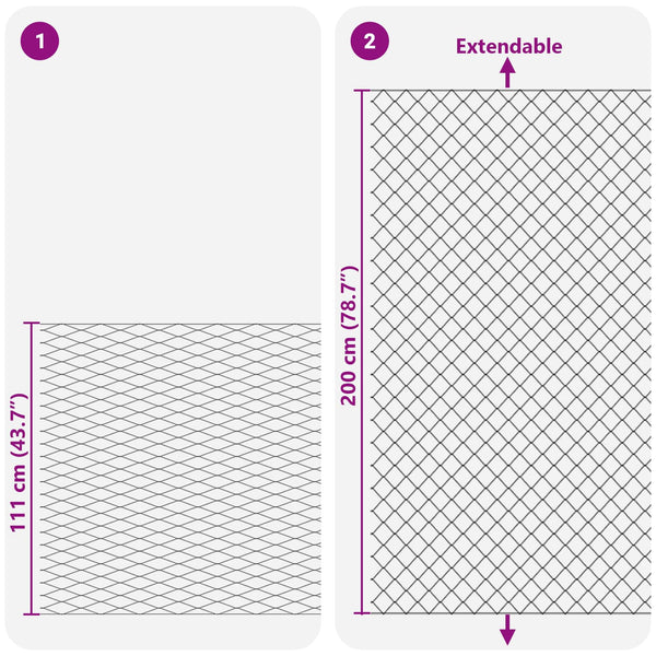 vidaXL Chain Link Fence Galvanised 2 x 10 m Glass
