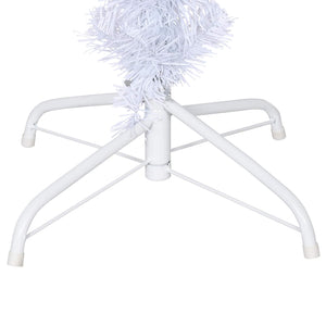 vidaXL Artificial Christmas Tree White 120 cm PVC and Steel