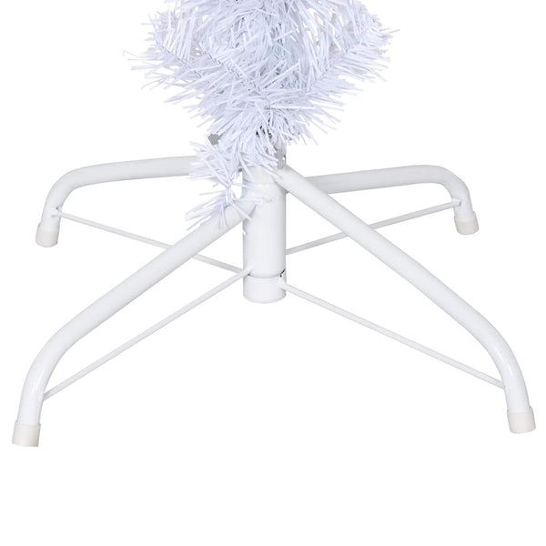 vidaXL Artificial Christmas Tree White 120 cm PVC and Steel