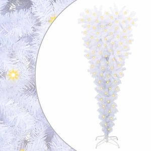 vidaXL Artificial Christmas Tree White 120 cm PVC and Steel
