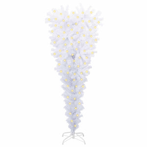 vidaXL Artificial Christmas Tree White 120 cm PVC and Steel