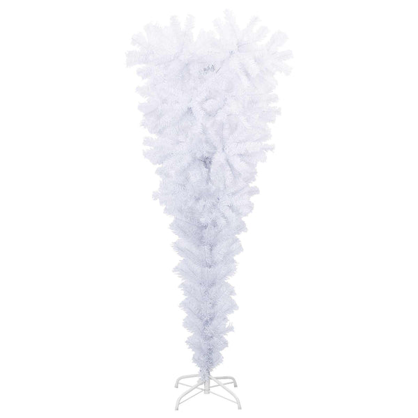 vidaXL Artificial Christmas Tree White 120 cm PVC and Steel