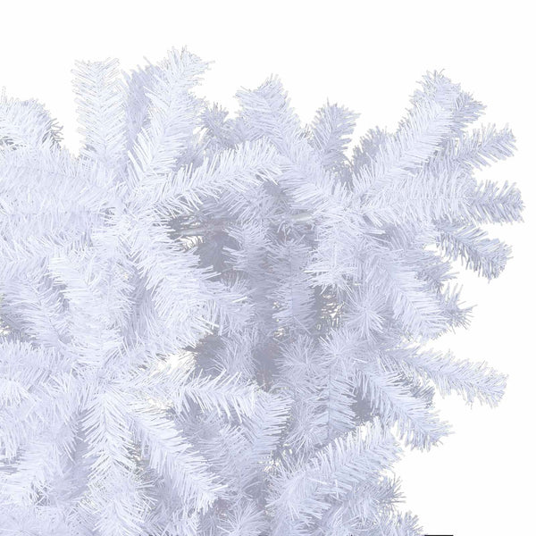 vidaXL Artificial Christmas Tree White 180 cm PVC and Steel