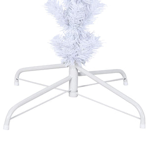 vidaXL Artificial Christmas Tree White 180 cm PVC and Steel