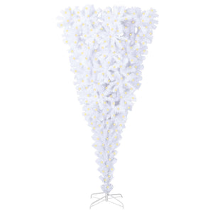 vidaXL Artificial Christmas Tree White 240 cm PVC and Steel
