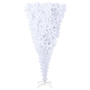 vidaXL Artificial Christmas Tree White 240 cm PVC and Steel