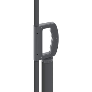 vidaXL Retractable Side Awning Black 300 x 100 cm Polyester