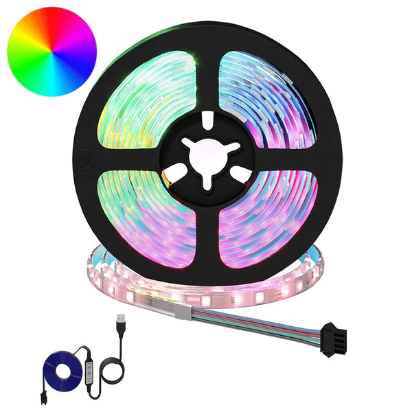vidaXL LED Strip 2 pcs Black and Transparent 3000 mm