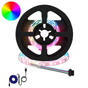 vidaXL LED Strips 2 pcs Black and Transparent 350 mm