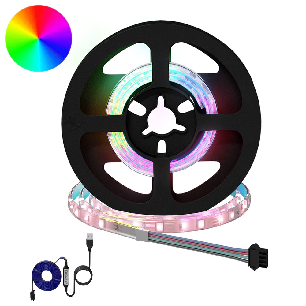 vidaXL LED Strip 2 pcs Black and Transparent 450 mm