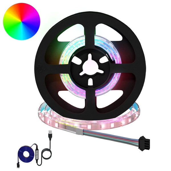 vidaXL LED Strip 2 pcs Black and Transparent 450 mm