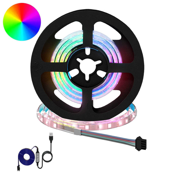 vidaXL LED Strips 2 pcs Black and Transparent 550 mm