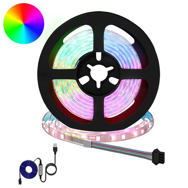 LED Streifen 2er Set 1300mm Schwarz/Transparent